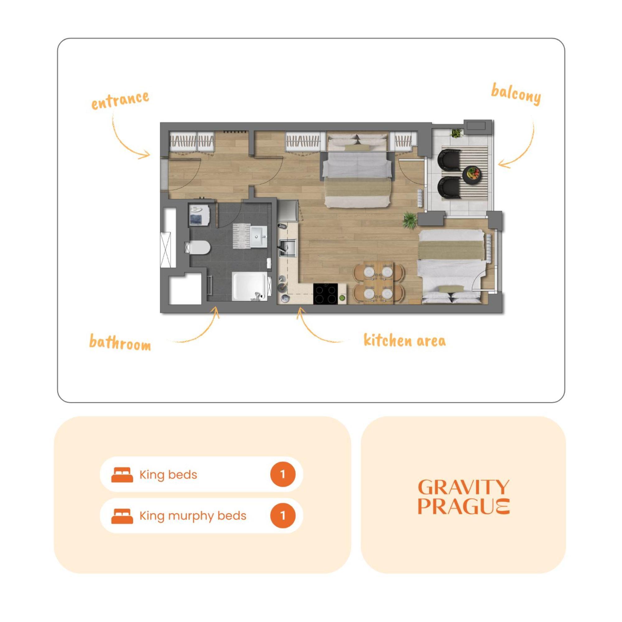 Yellow Apartment - Balcony, Free Parking, By Gravity Praga Exterior foto